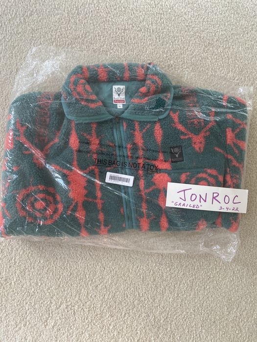 Supreme Supreme SOUTH2 WEST8 Fleece Jacket XL Teal Zip Hoodie