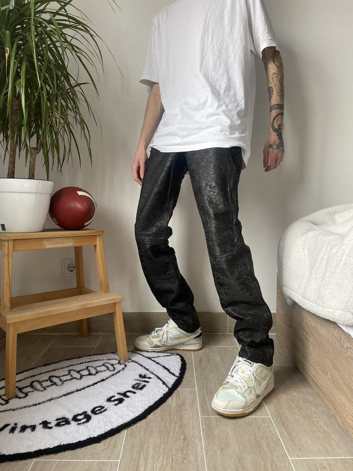 Christian Dior Monsieur × Dior × Vintage Vintage Christian Dior Leather Pants Size US 30 / EU 46 - 1 Thumbnail