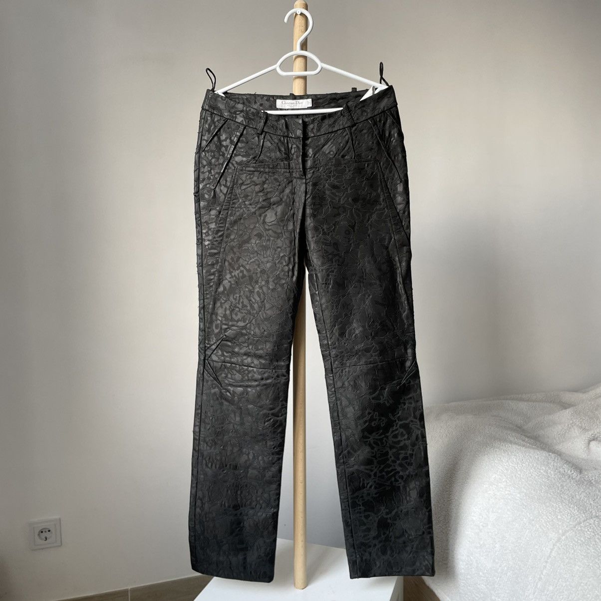 Christian Dior Monsieur × Dior × Vintage Vintage Christian Dior Leather Pants Size US 30 / EU 46 - 4 Thumbnail