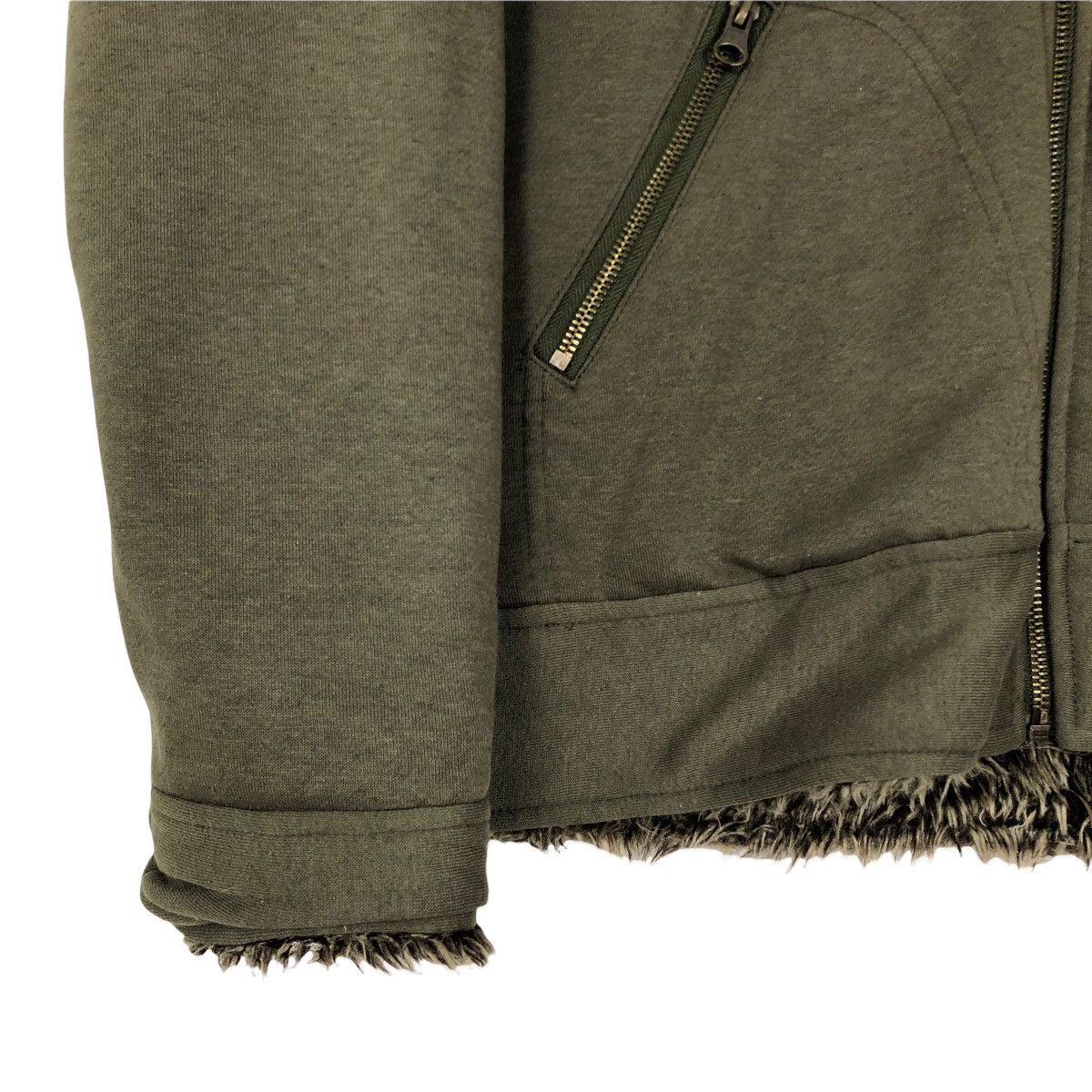 Vintage Vintage Woolrich Shearling Mock Neck Sweater Size US S / EU 44-46 / 1 - 3 Thumbnail