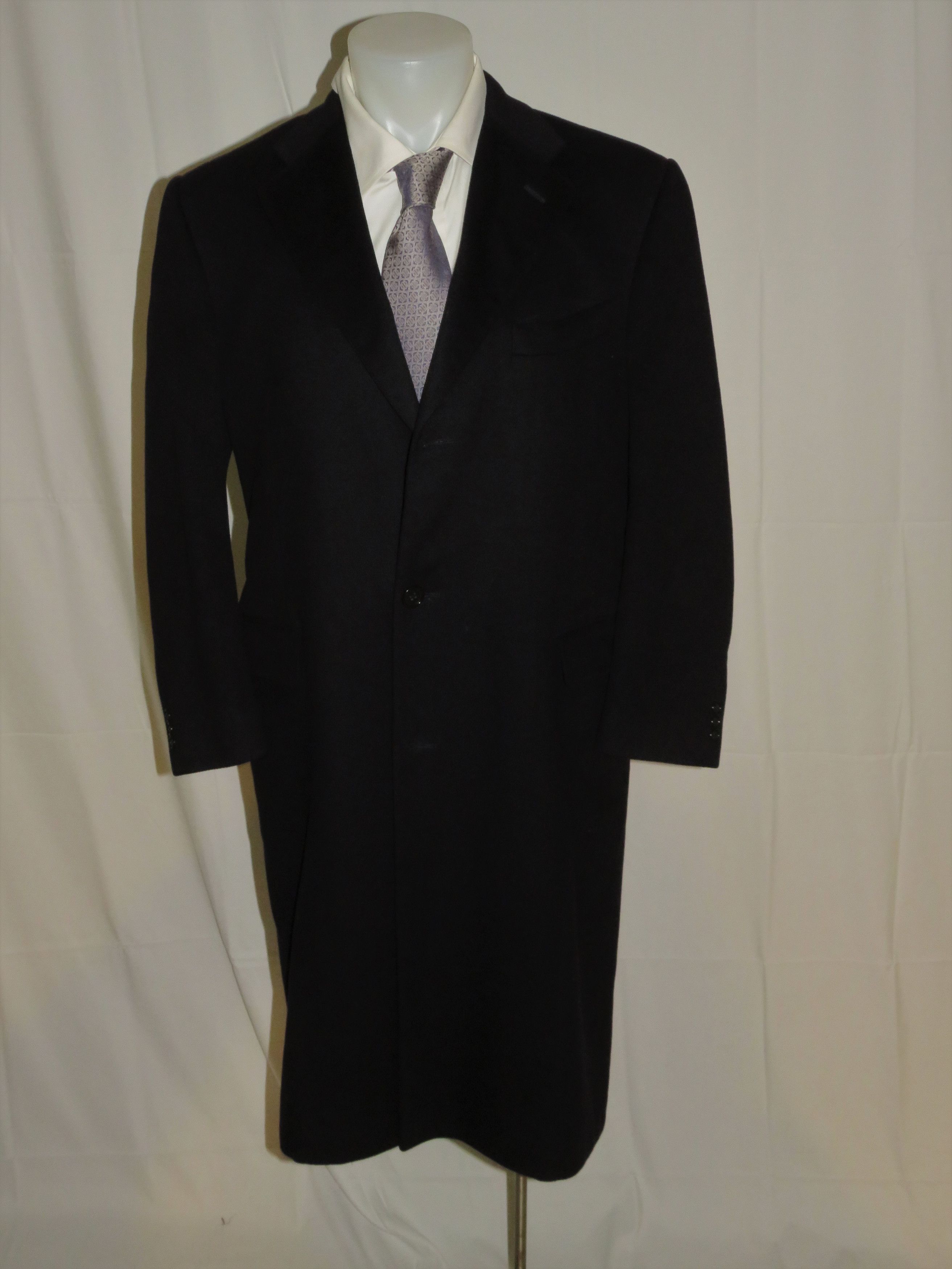 Manteau Hickey Freeman "Bates" 100% Laine Taille 40R | Chevron Gris Neuf Avec étiquettes - Prix Neuf $1595