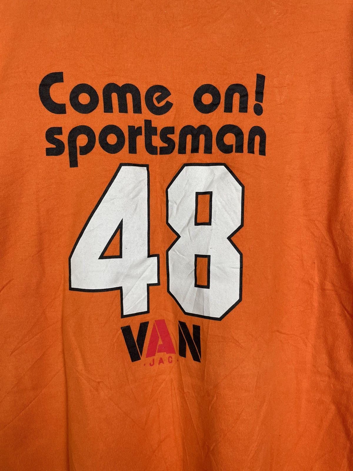Designer × Vintage VAN JAC Retro Sportsman 48 Tee | LL Japan Ivy Orange Size US L / EU 52-54 / 3 - 6 Thumbnail