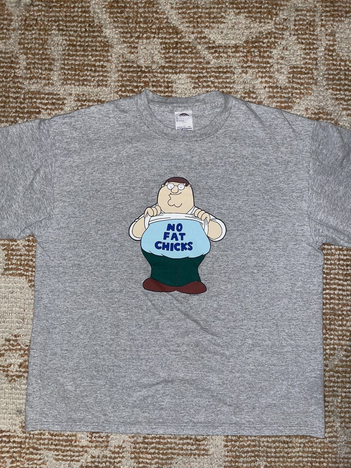T-Shirt Homme 'No Fat Chicks' - Humour Offensif & Ironic Meme - Cadeau Tee Drôle