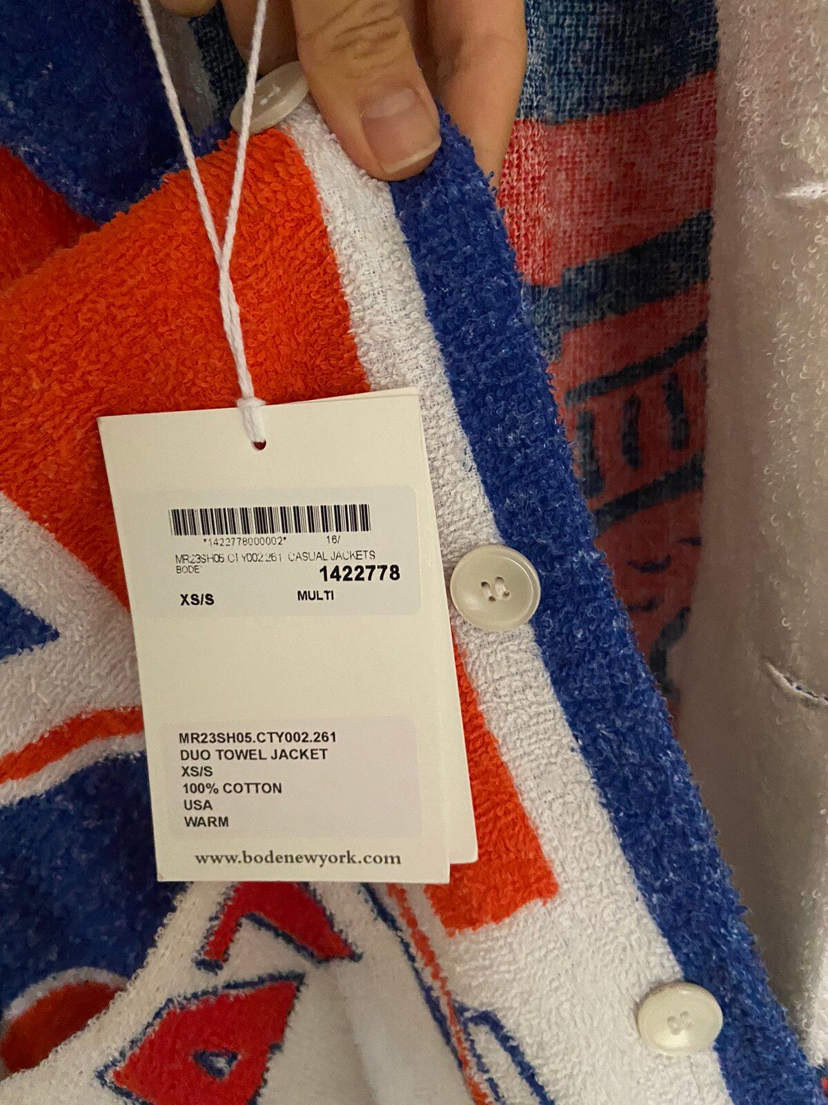Bode Bode Duo toweling jacket S Size US S / EU 44-46 / 1 - 4 Thumbnail