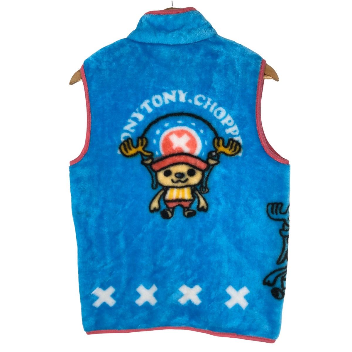 Japanese Brand Vintage One Piece Tony Tony Chopper Fleece Sleeveless Vest Size US XS / EU 42 / 0 - 8 Thumbnail