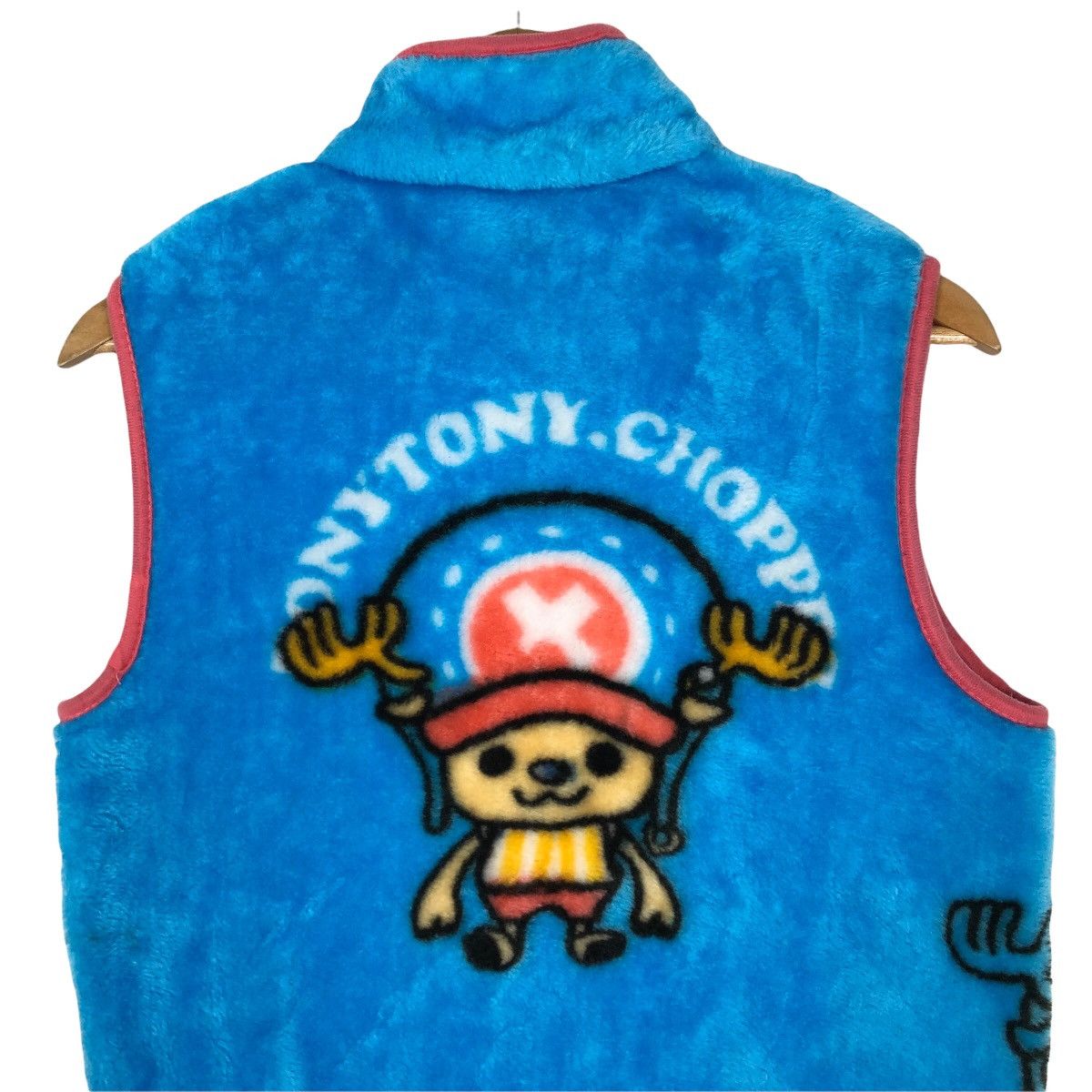 Japanese Brand Vintage One Piece Tony Tony Chopper Fleece Sleeveless Vest Size US XS / EU 42 / 0 - 6 Thumbnail