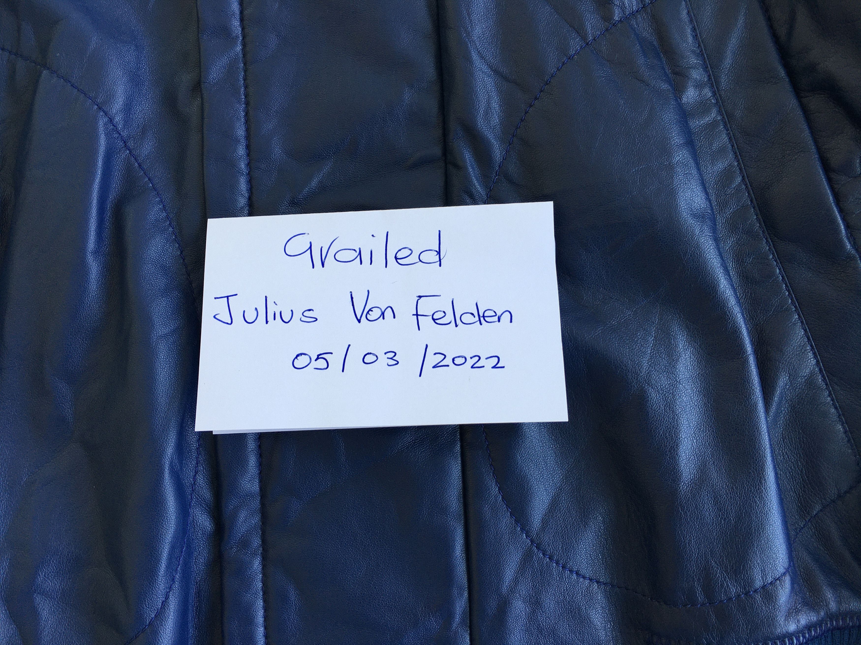 Bottega Veneta BOTTEGA VENETA BLUE LEATHER BLOUSON Size US S / EU 44-46 / 1 - 9 Thumbnail