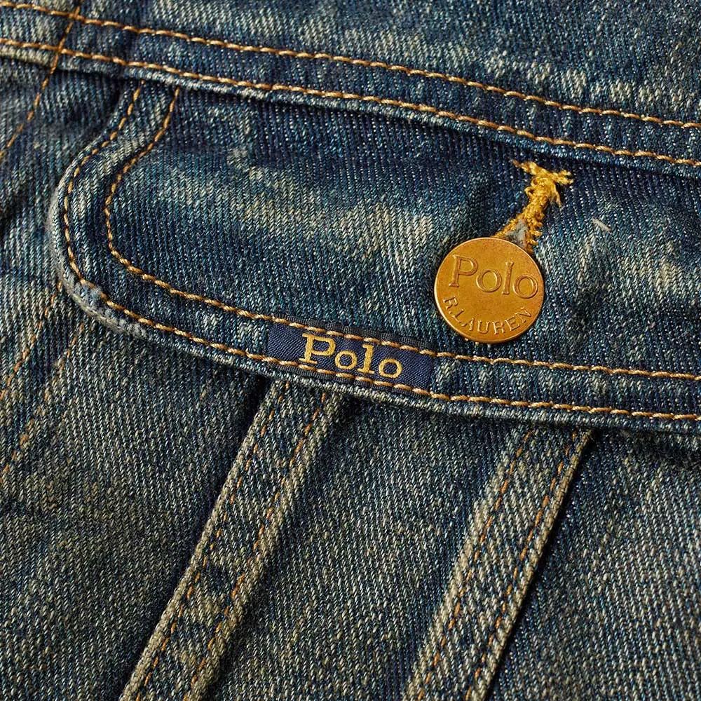 Polo Ralph Lauren SHERPA DENIM TRUCKER JACKET GOODMAN EMBROIDERED Size US L / EU 52-54 / 3 - 8 Thumbnail