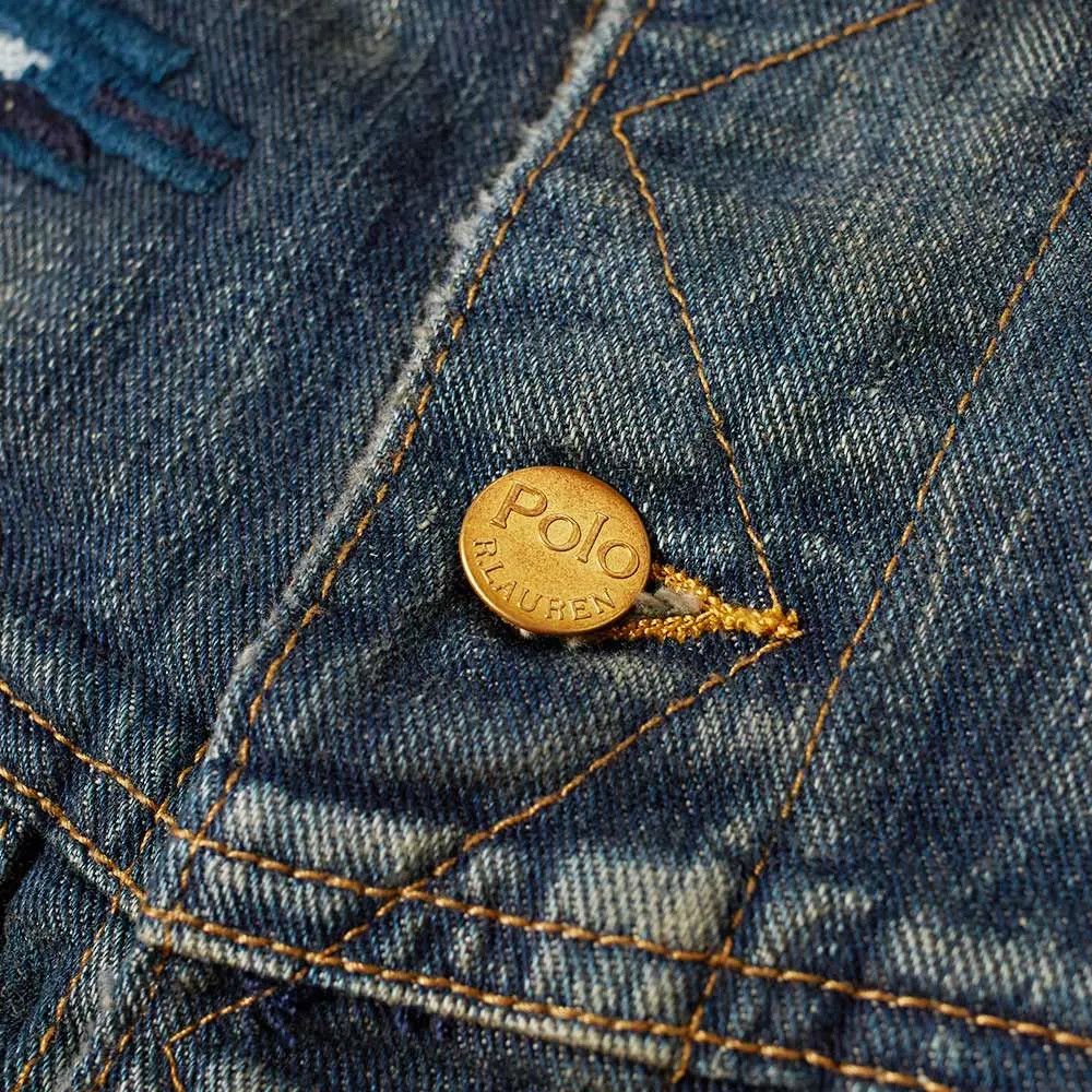 Polo Ralph Lauren SHERPA DENIM TRUCKER JACKET GOODMAN EMBROIDERED Size US S / EU 44-46 / 1 - 8 Thumbnail