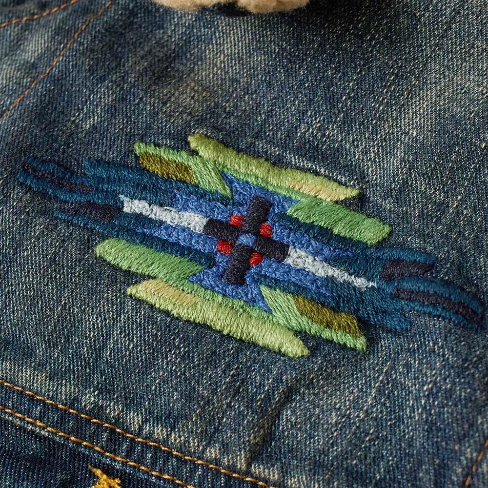 Polo Ralph Lauren SHERPA DENIM TRUCKER JACKET GOODMAN EMBROIDERED Size US S / EU 44-46 / 1 - 6 Thumbnail
