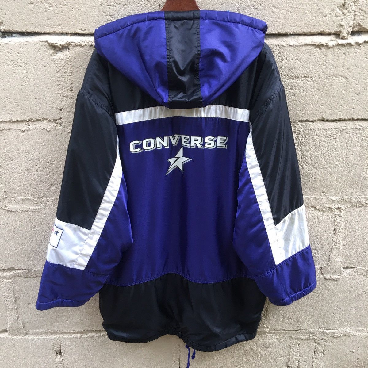 Converse Vintage Converse Hoodie Sherpa Big Logo Button Up Jacket Size US L / EU 52-54 / 3 - 10 Thumbnail
