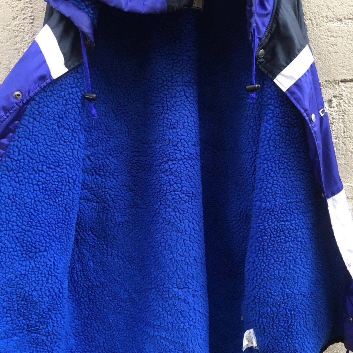 Converse Vintage Converse Hoodie Sherpa Big Logo Button Up Jacket Size US L / EU 52-54 / 3 - 11 Thumbnail