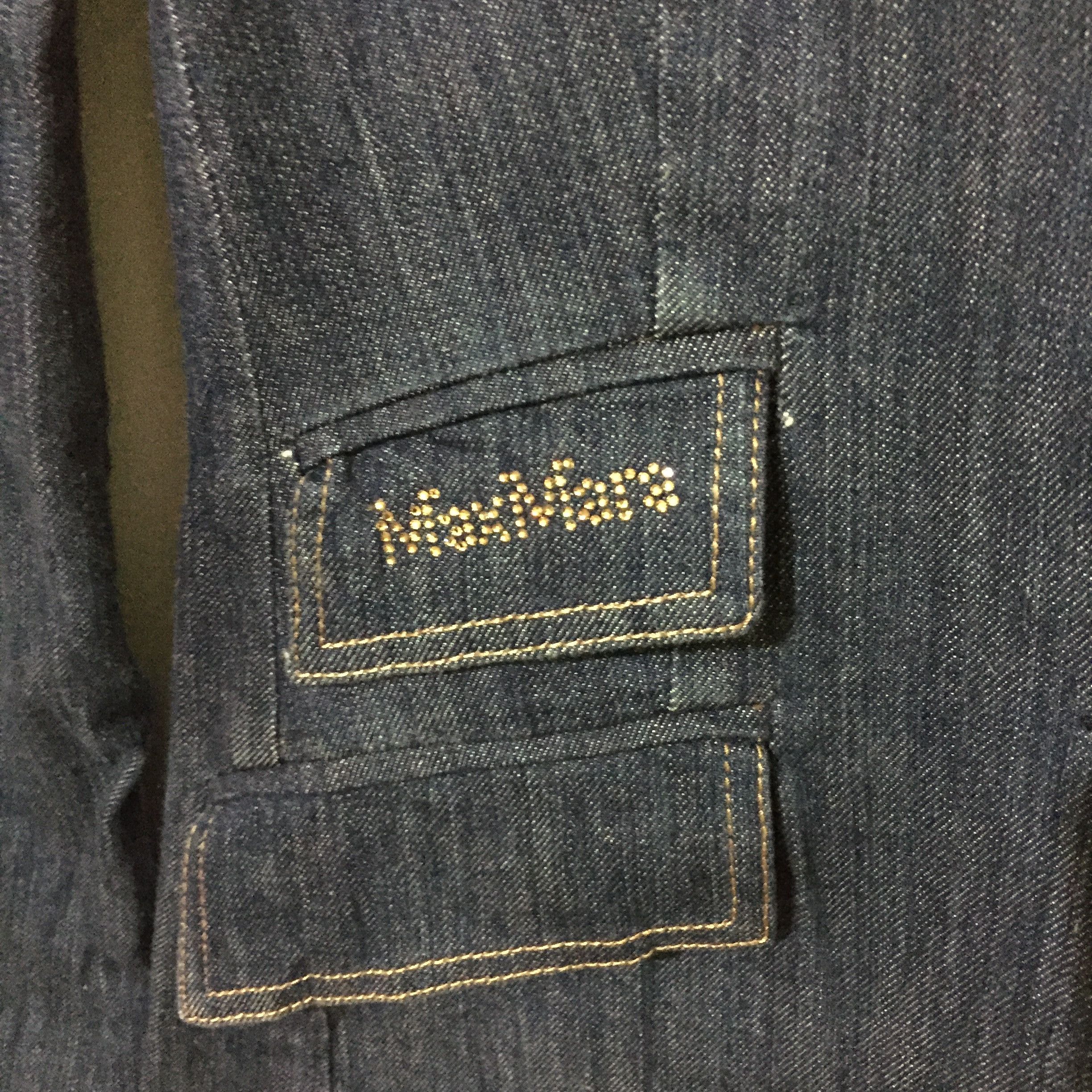Designer × Japanese Brand × Max Mara Vintage Max Mara Jeans Jacket Italy Size M / US 6-8 / IT 42-44 - 3 Thumbnail