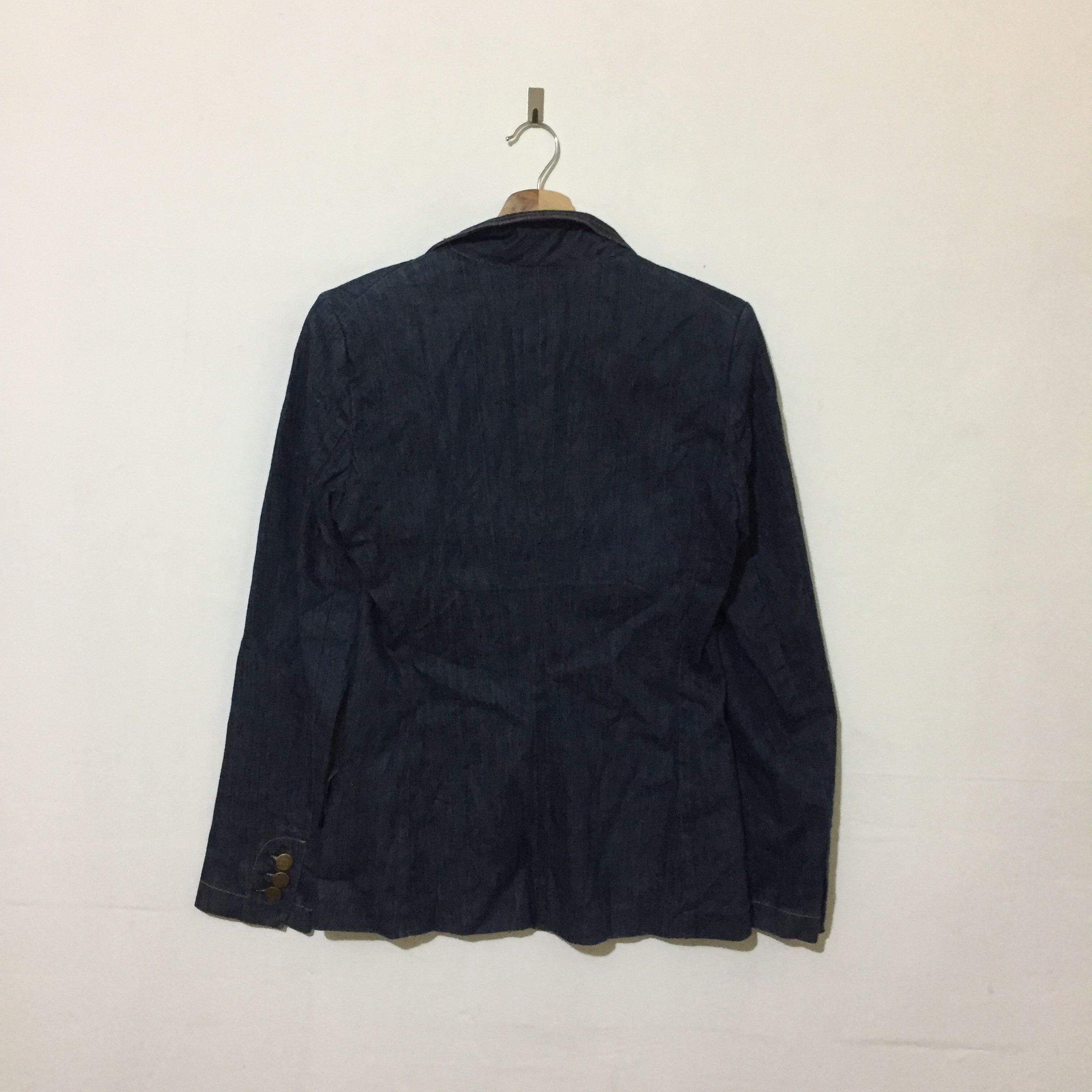 Designer × Japanese Brand × Max Mara Vintage Max Mara Jeans Jacket Italy Size M / US 6-8 / IT 42-44 - 2 Thumbnail
