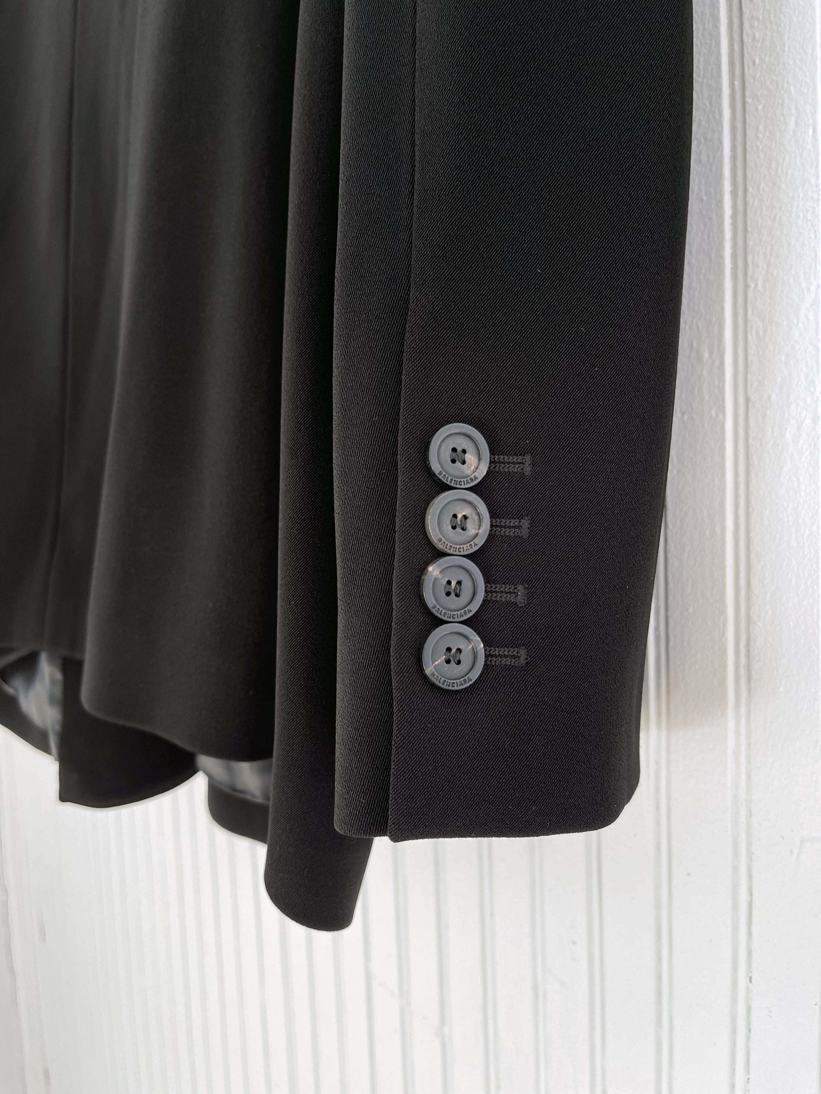 Balenciaga Pre Fall19 Square Shoulder Tailored Jacket (46) Fits 46-50 Size US S / EU 44-46 / 1 - 12 Thumbnail