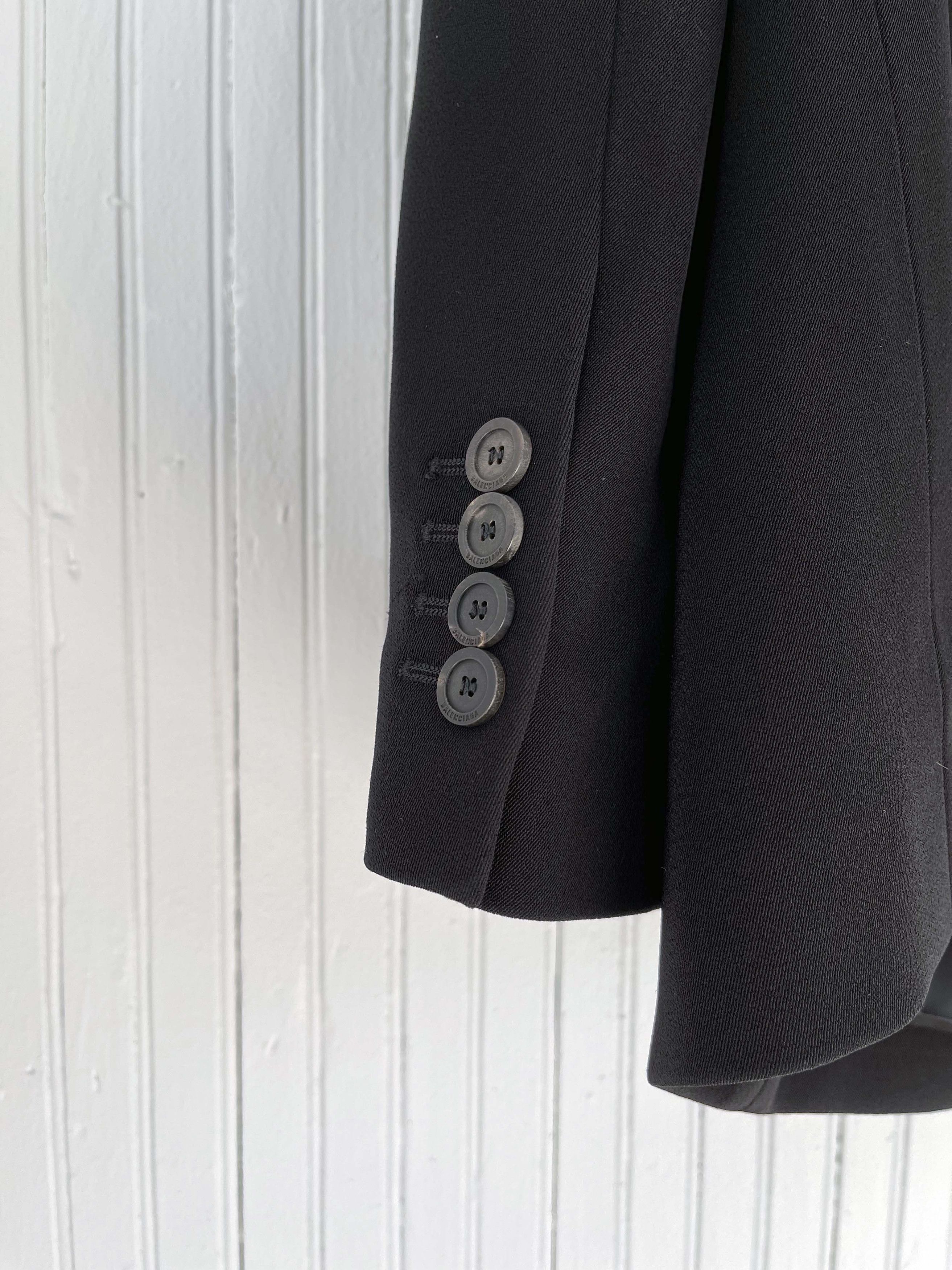 Balenciaga Pre Fall19 Square Shoulder Tailored Jacket (46) Fits 46-50 Size US S / EU 44-46 / 1 - 11 Thumbnail