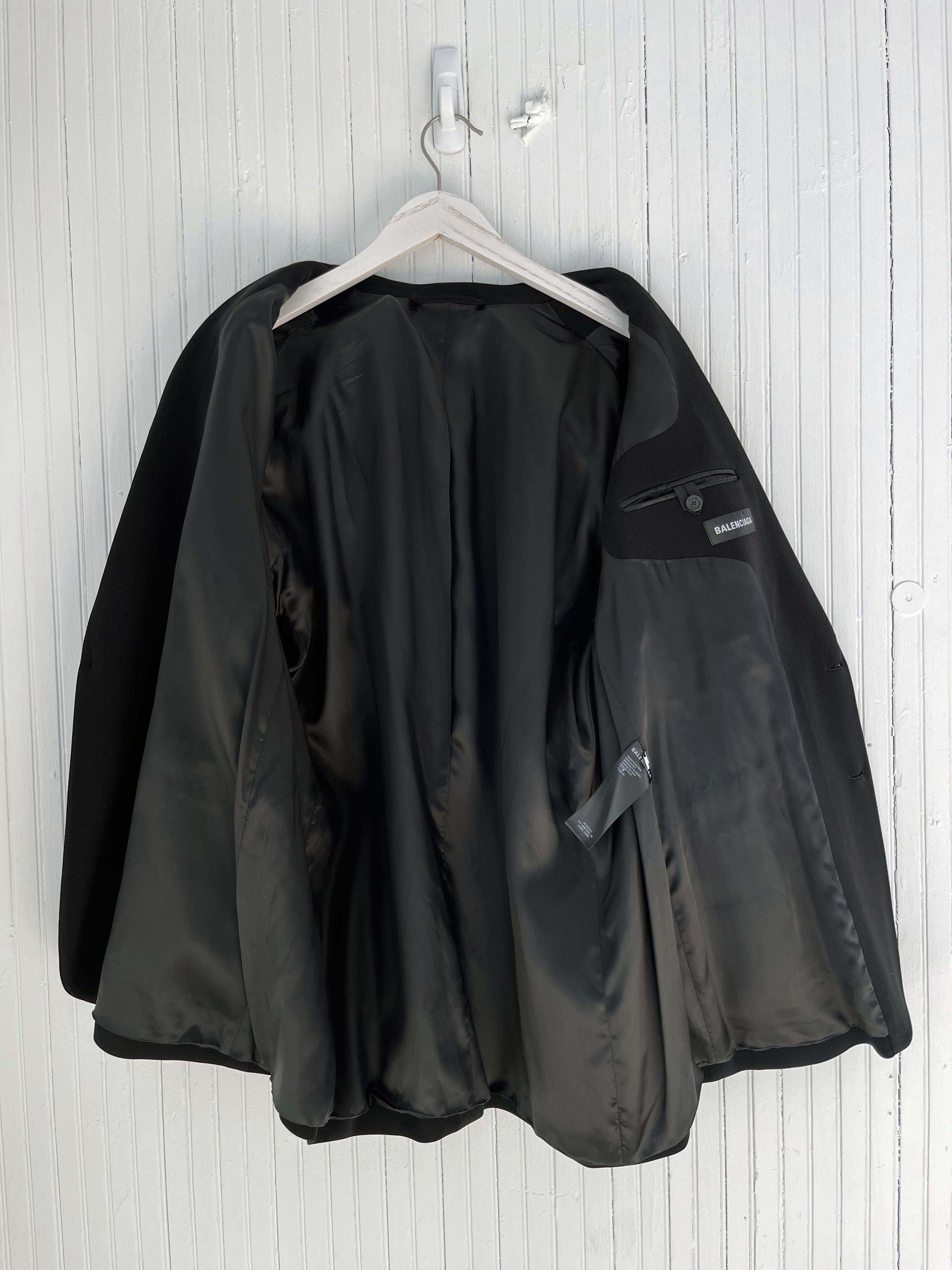 Balenciaga Pre Fall19 Square Shoulder Tailored Jacket (46) Fits 46-50 Size US S / EU 44-46 / 1 - 14 Thumbnail