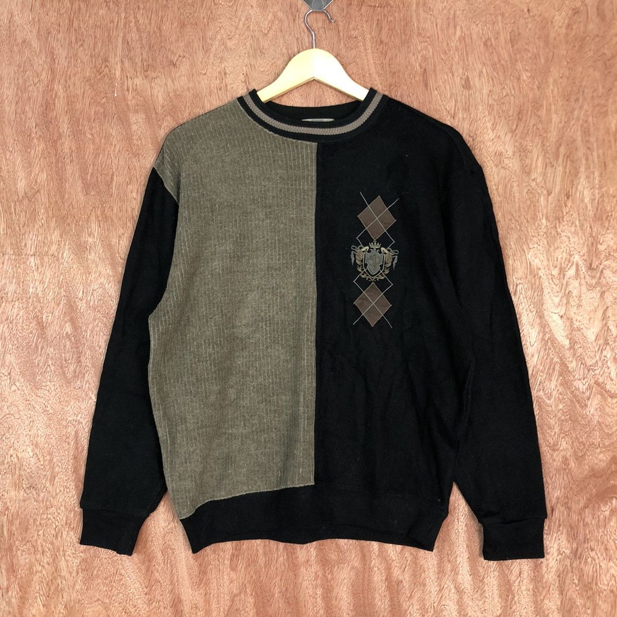 Vulgaris Black vintage art Knitwear #6044