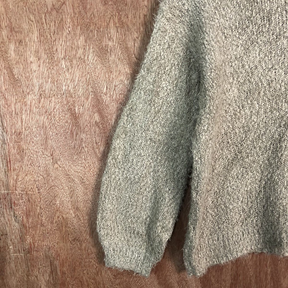 Homespun Knitwear DLL Anne Basket Brown Faded Mohair Shaggy Knitwear #c381 Size US M / EU 48-50 / 2 - 7 Thumbnail