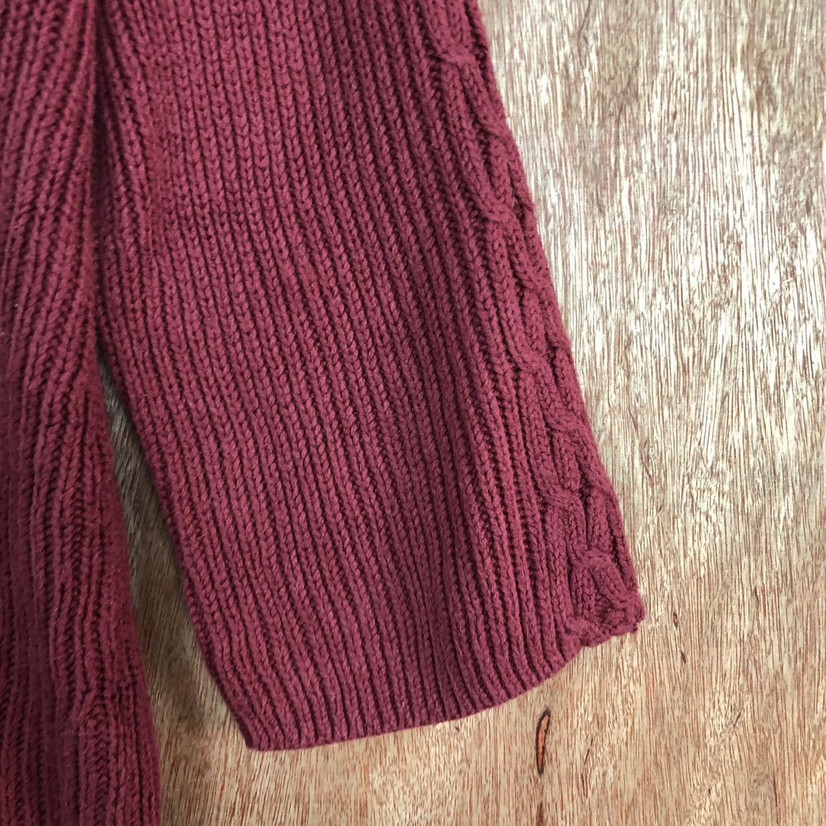 Homespun Knitwear × Northern Reflections Northenn Reflections Maroon cardigan Knitwear #6073 Size US XL / EU 56 / 4 - 4 Thumbnail