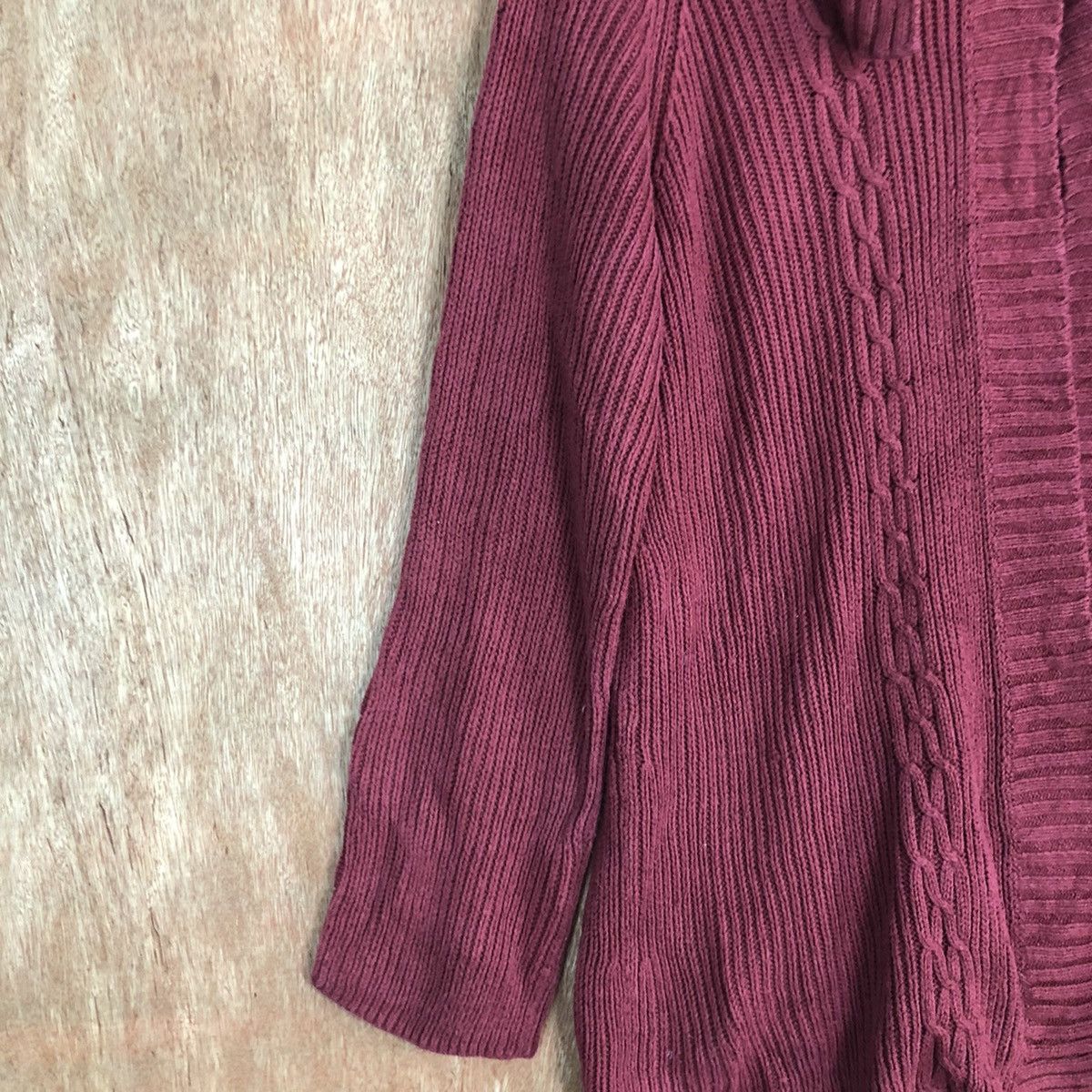 Homespun Knitwear × Northern Reflections Northenn Reflections Maroon cardigan Knitwear #6073 Size US XL / EU 56 / 4 - 7 Thumbnail