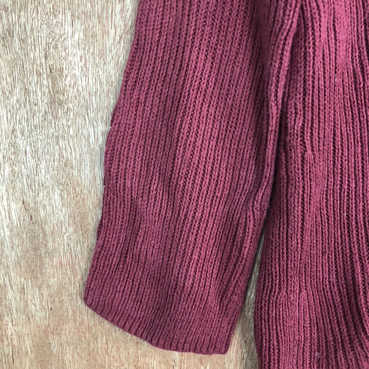 Homespun Knitwear × Northern Reflections Northenn Reflections Maroon cardigan Knitwear #6073 Size US XL / EU 56 / 4 - 6 Thumbnail