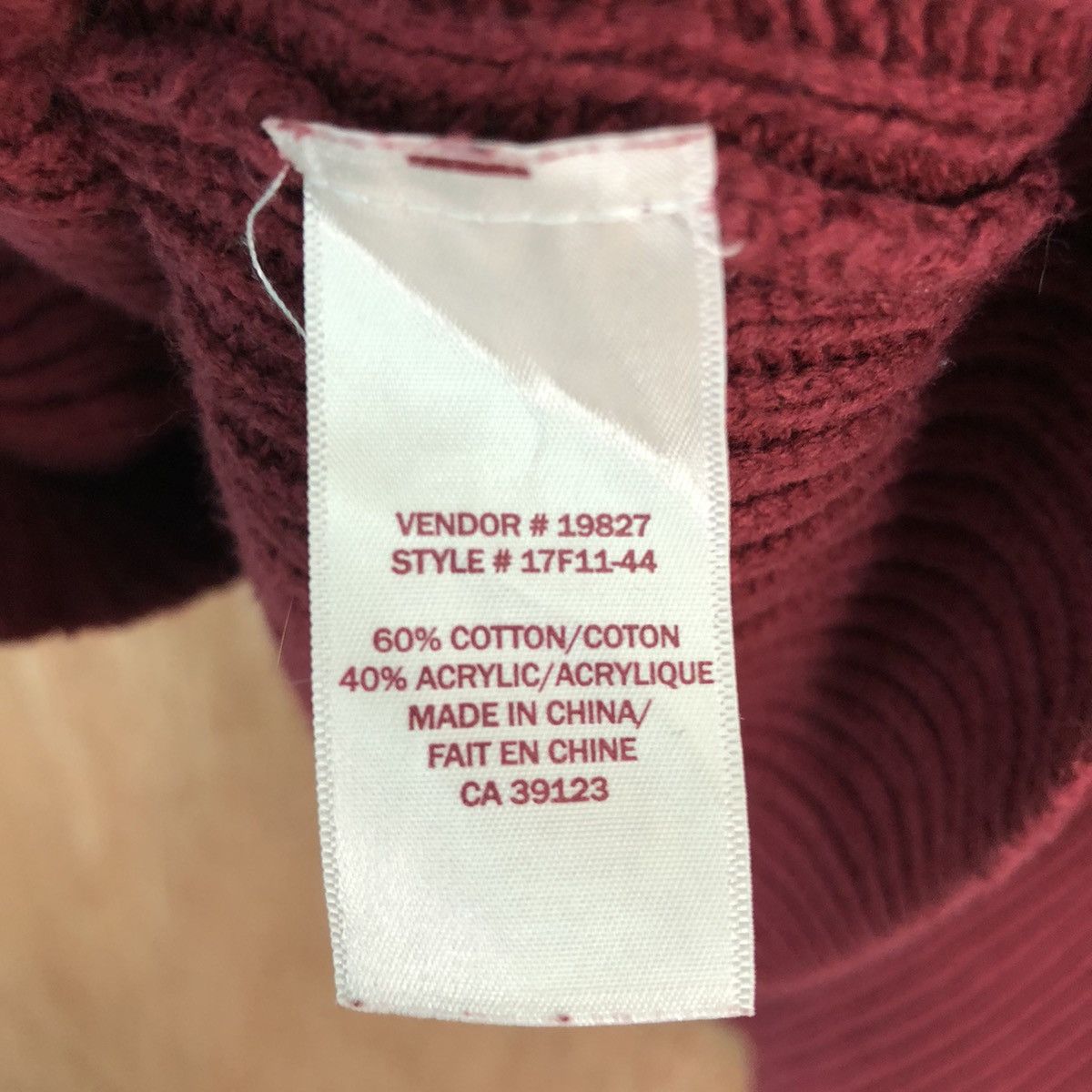 Homespun Knitwear × Northern Reflections Northenn Reflections Maroon cardigan Knitwear #6073 Size US XL / EU 56 / 4 - 11 Thumbnail