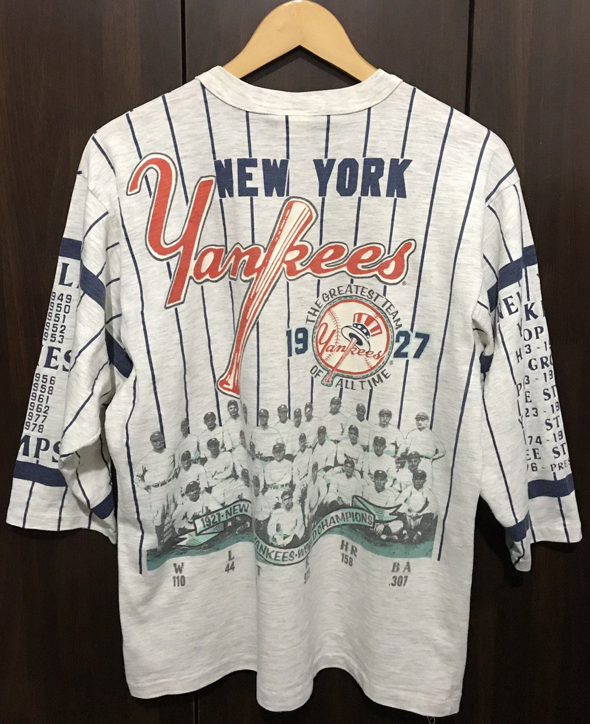MLB Vintage New York Yankees “Long Gone Series” Baseball Jersey Size US L / EU 52-54 / 3 - 5 Thumbnail