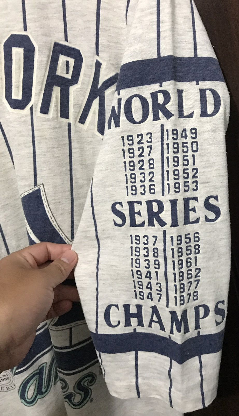 MLB Vintage New York Yankees “Long Gone Series” Baseball Jersey Size US L / EU 52-54 / 3 - 9 Thumbnail