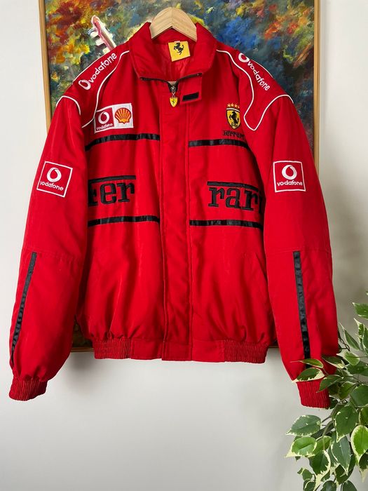 Vintage Vintage Y2k Ferrari Michael Schumacher Nascar Racing Jacket ...