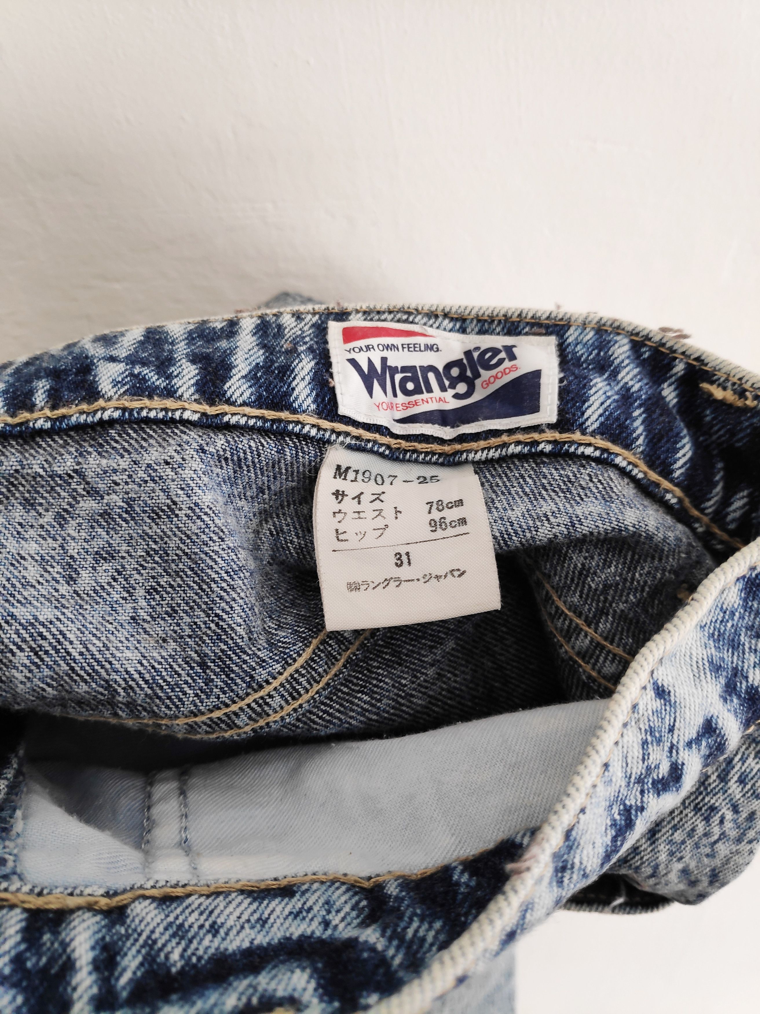 Vintage × Wrangler Wrangler American Acid Stone Washed Bleached Size 30 Size US 30 / EU 46 - 7 Thumbnail