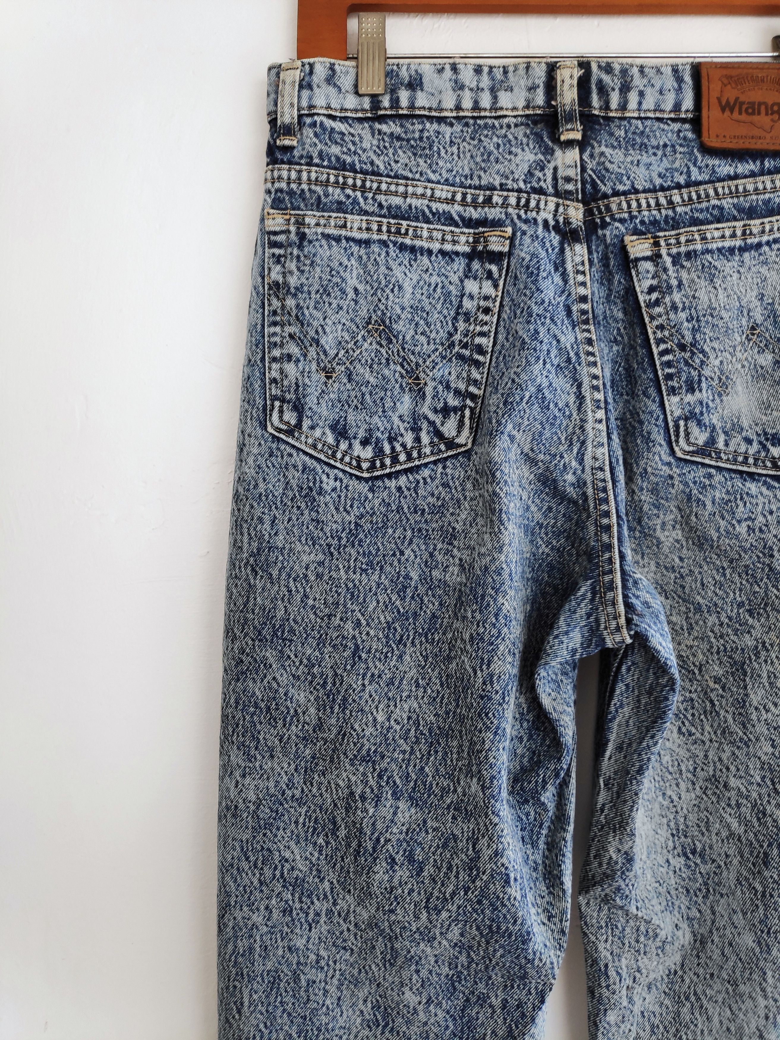Vintage × Wrangler Wrangler American Acid Stone Washed Bleached Size 30 Size US 30 / EU 46 - 4 Thumbnail