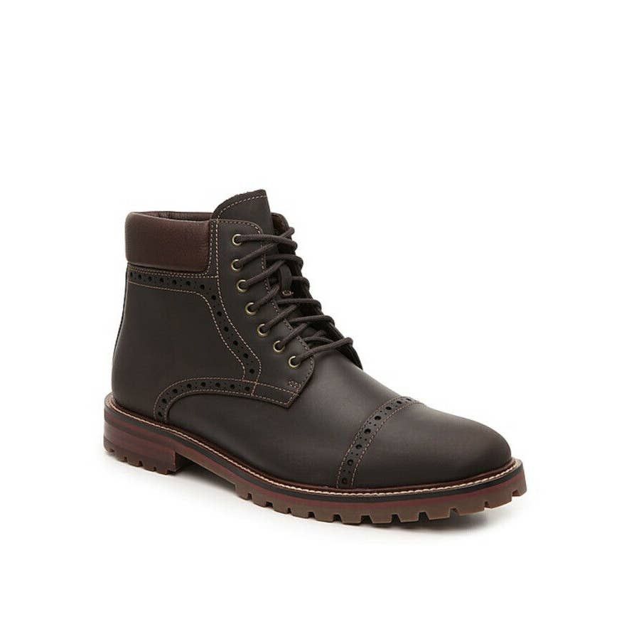 Warfield & Grand Warfield & Grand Presidio Leather Cap Round 