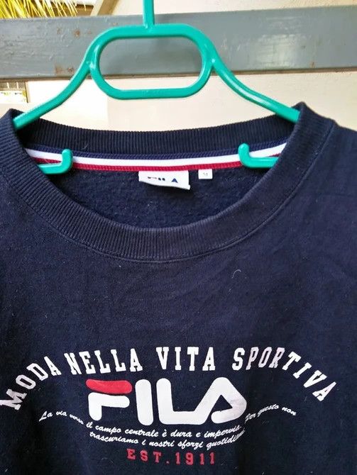 Fila FILA BIG LOGO CREWNECK PULLOVER SWEATSHIRT Size US M / EU 48-50 / 2 - 2 Thumbnail