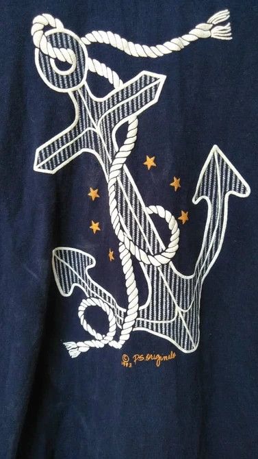 Vintage VINTAGE 90s 1993 PS ORIGINALS ANCHOR SHIRTS Size US L / EU 52-54 / 3 - 2 Thumbnail