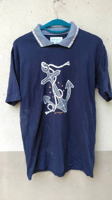 Vintage VINTAGE 90s 1993 PS ORIGINALS ANCHOR SHIRTS Size US L / EU 52-54 / 3 - 1 Thumbnail