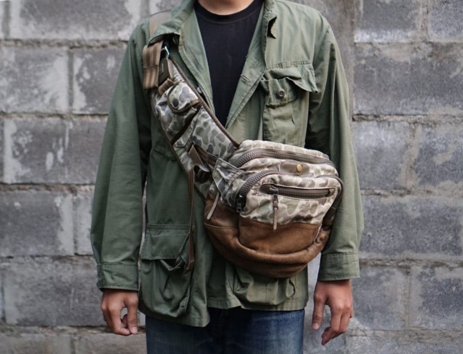 GOODENOUGH × Visvim Camo Ballistic Lumbar 8L bag | Grailed