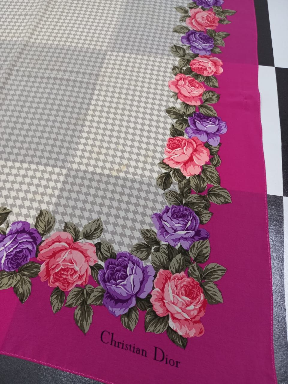 Christian Dior Monsieur Christian Dior Echarpes Silk Scarf ( authentic ) Size ONE SIZE - 3 Thumbnail