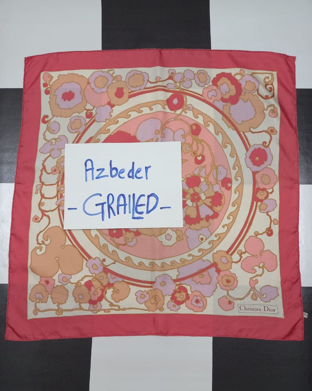 Christian Dior Monsieur Christian Dior Silk Scarf ( authentic ) Size ONE SIZE - 1 Thumbnail