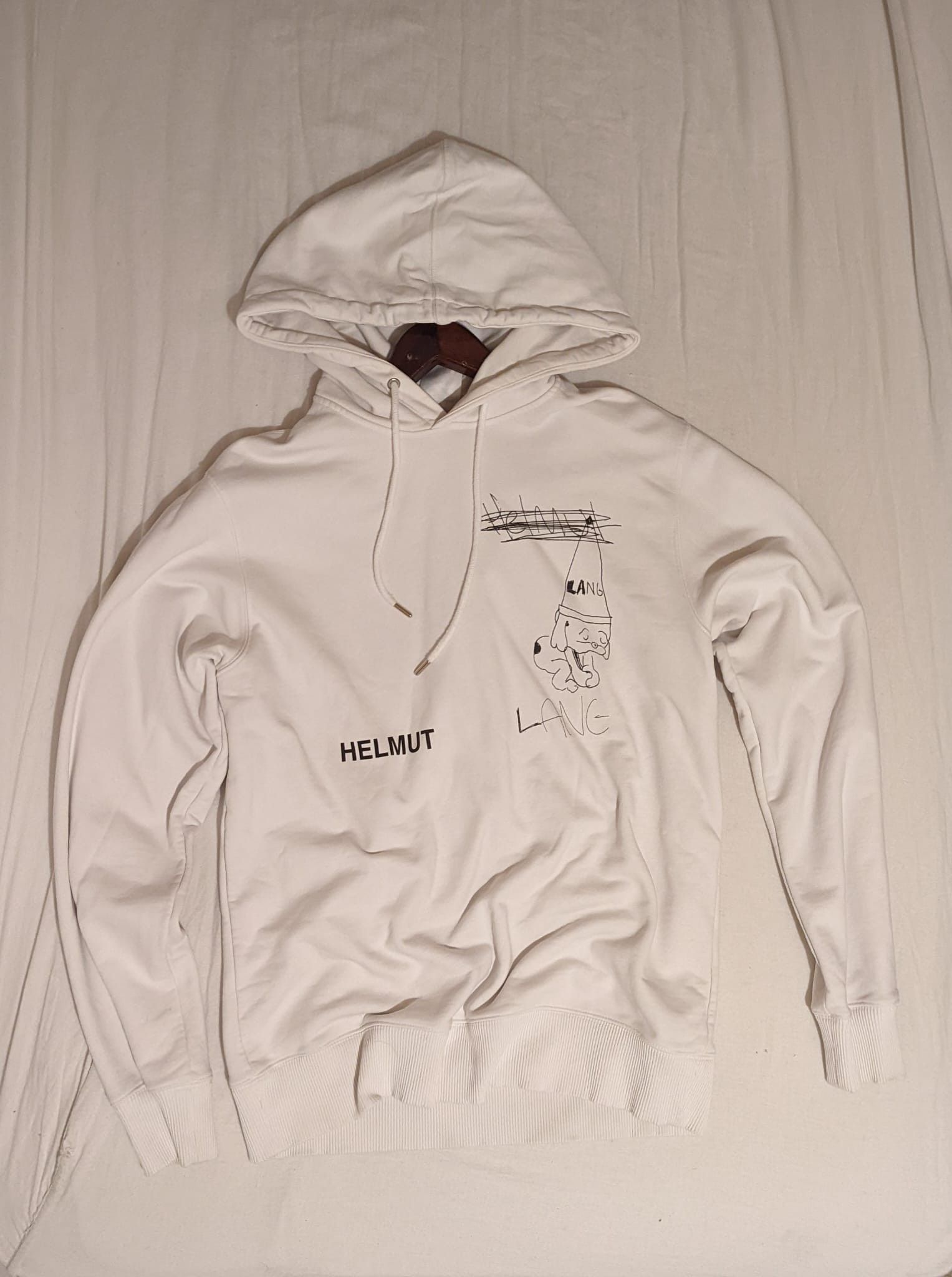 Helmut Lang Dog puppy doodle Dunce Hoodie Grailed