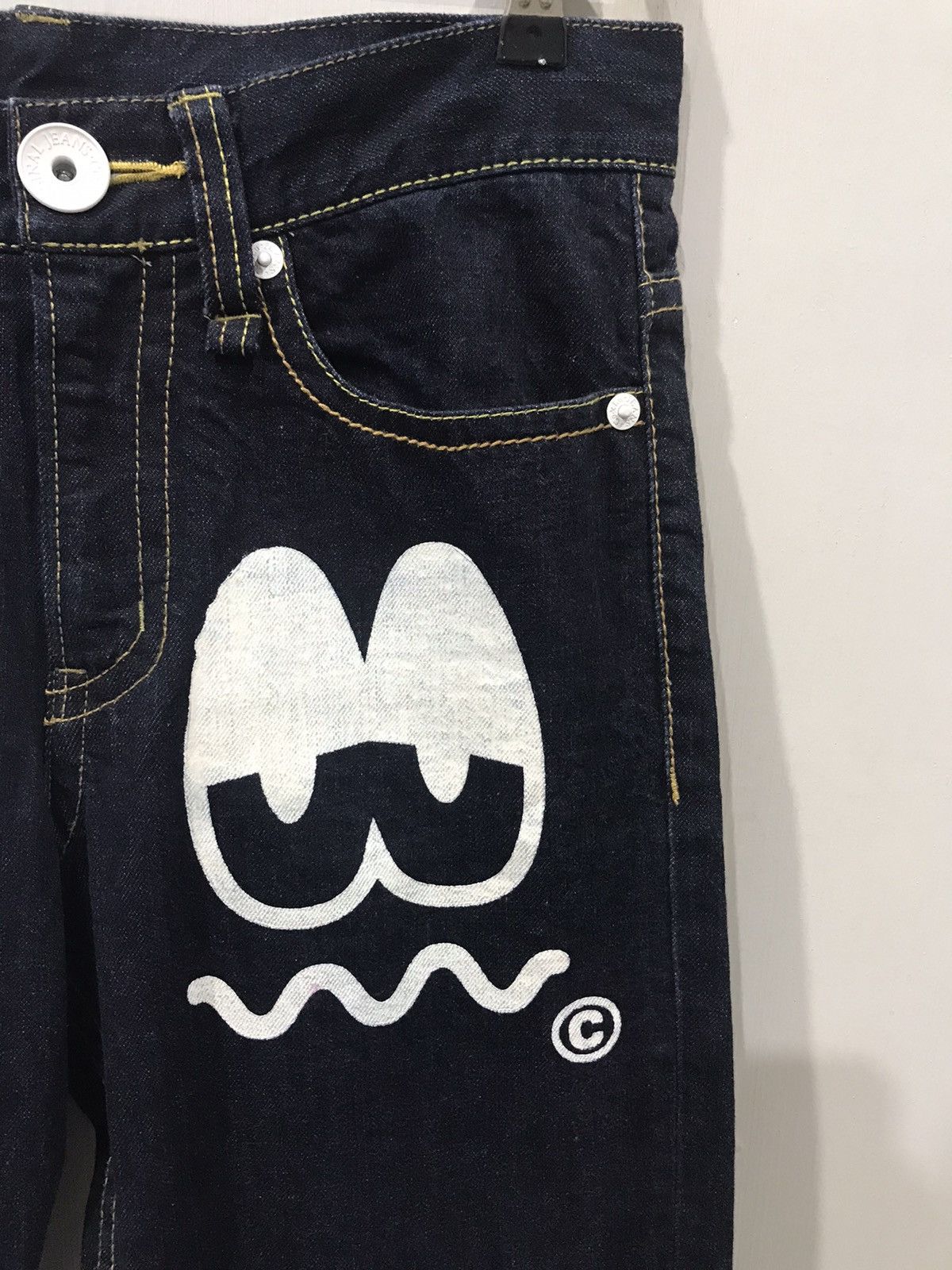 Japanese Brand CO&LU Japan Hysteric Twin Eyes Big Print Denim Size US 30 / EU 46 - 4 Thumbnail