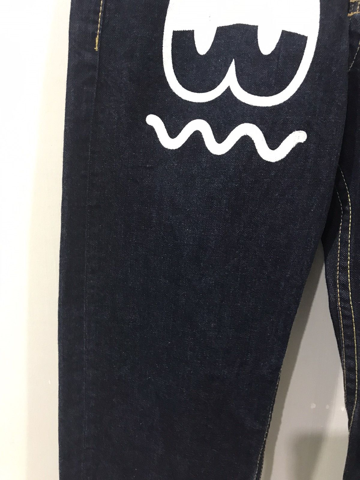 Japanese Brand CO&LU Japan Hysteric Twin Eyes Big Print Denim Size US 30 / EU 46 - 7 Thumbnail