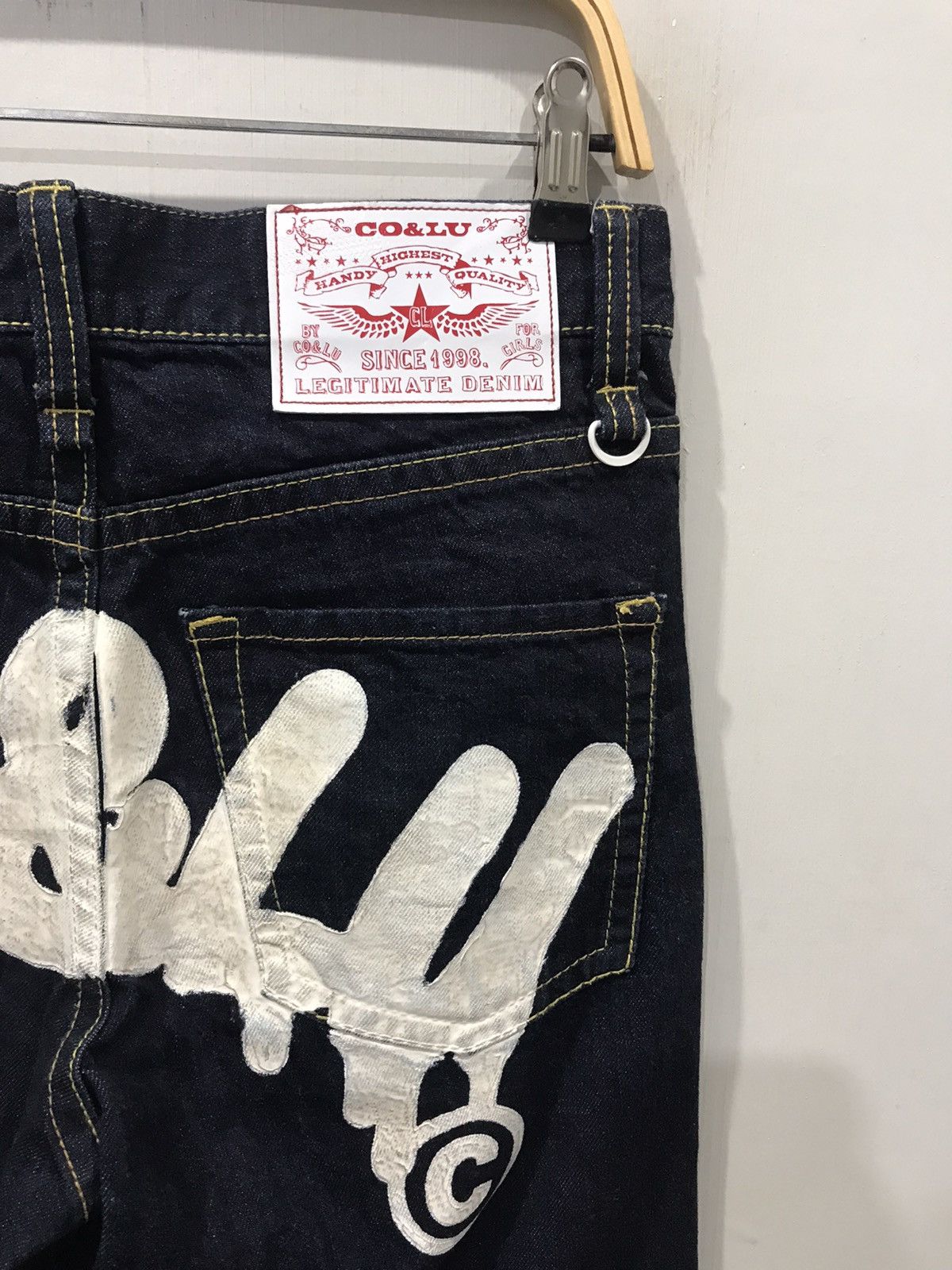 Japanese Brand CO&LU Japan Hysteric Twin Eyes Big Print Denim Size US 30 / EU 46 - 11 Thumbnail