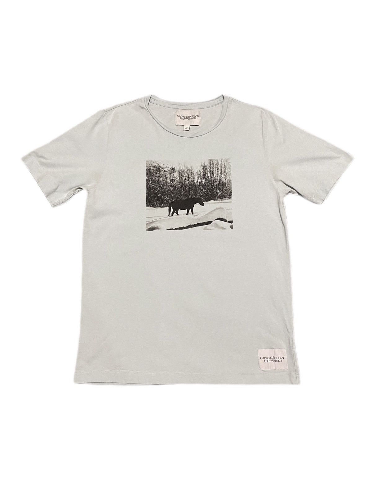 Calvin Klein Calvin Klein X Andy Warhol Rare Horse Graphic T Shirt Grailed