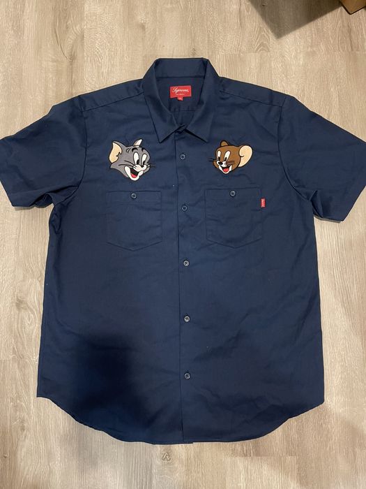 Supreme Supreme Tom & Jerry x S/S Work Shirt | Grailed