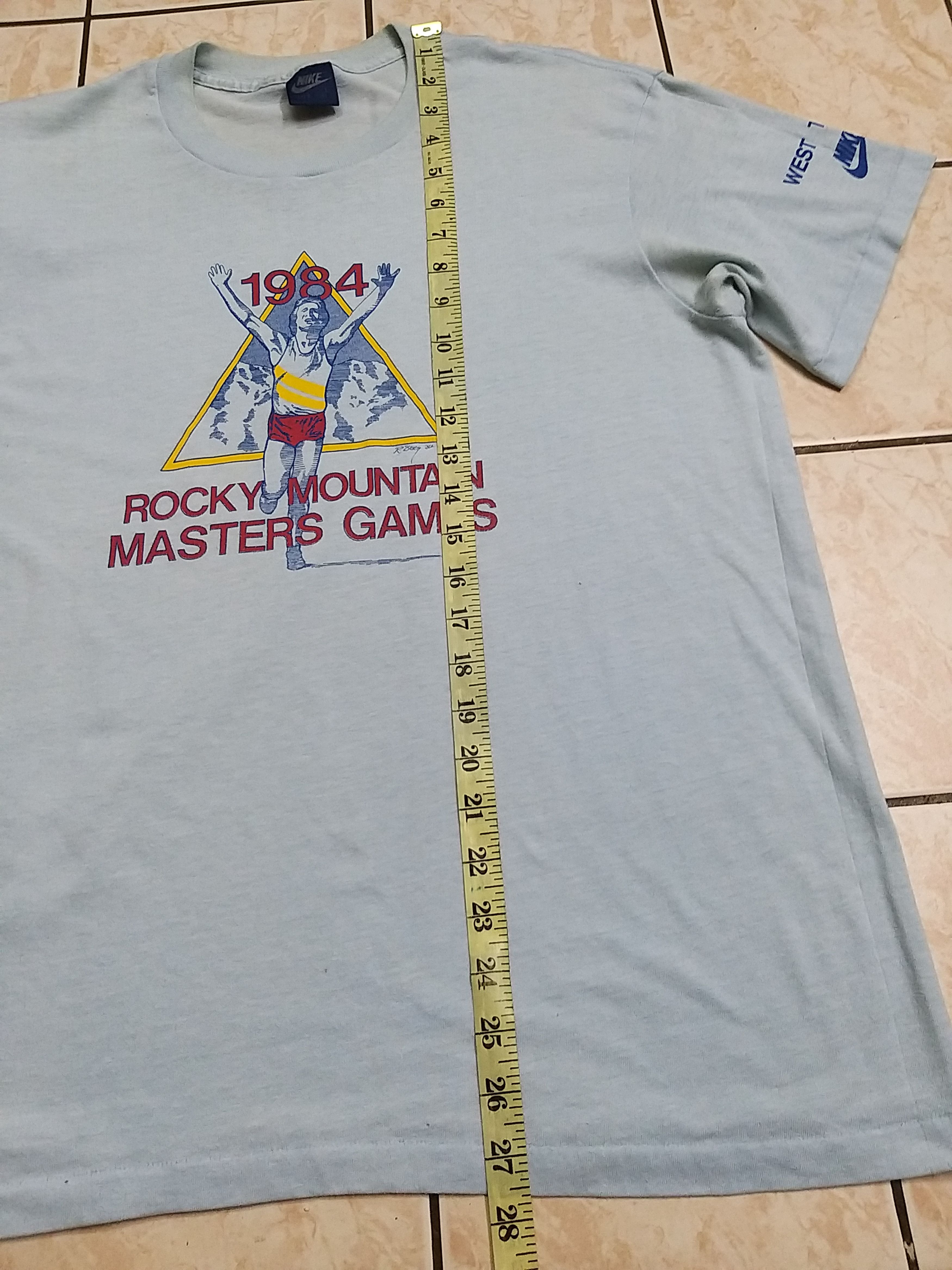 Nike RARES🔥VINTAGE 80'S NIKE ROCKY MOUNTAIN MASTERS GAMES SHIRT Size US L / EU 52-54 / 3 - 10 Thumbnail