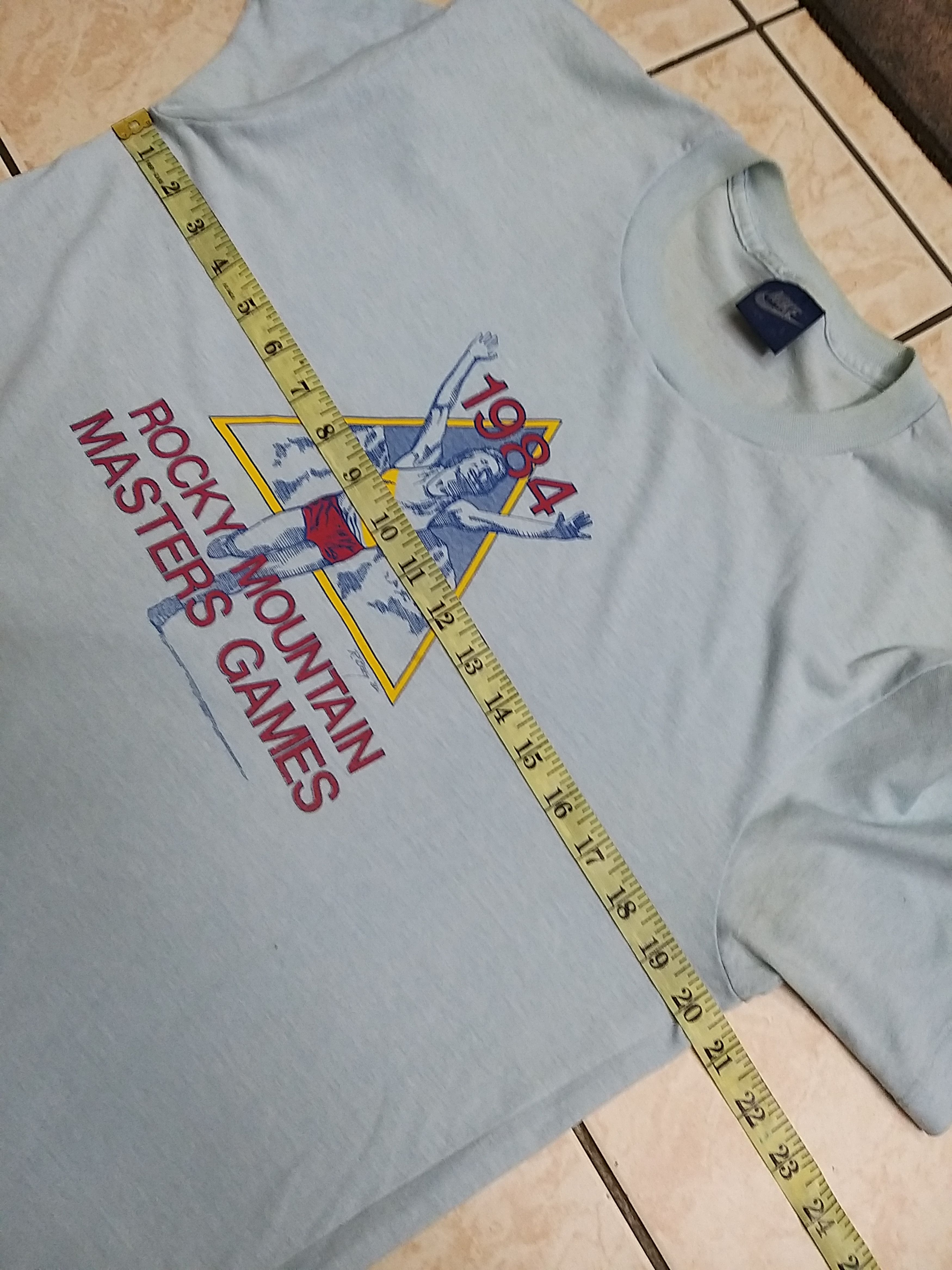 Nike RARES🔥VINTAGE 80'S NIKE ROCKY MOUNTAIN MASTERS GAMES SHIRT Size US L / EU 52-54 / 3 - 9 Thumbnail