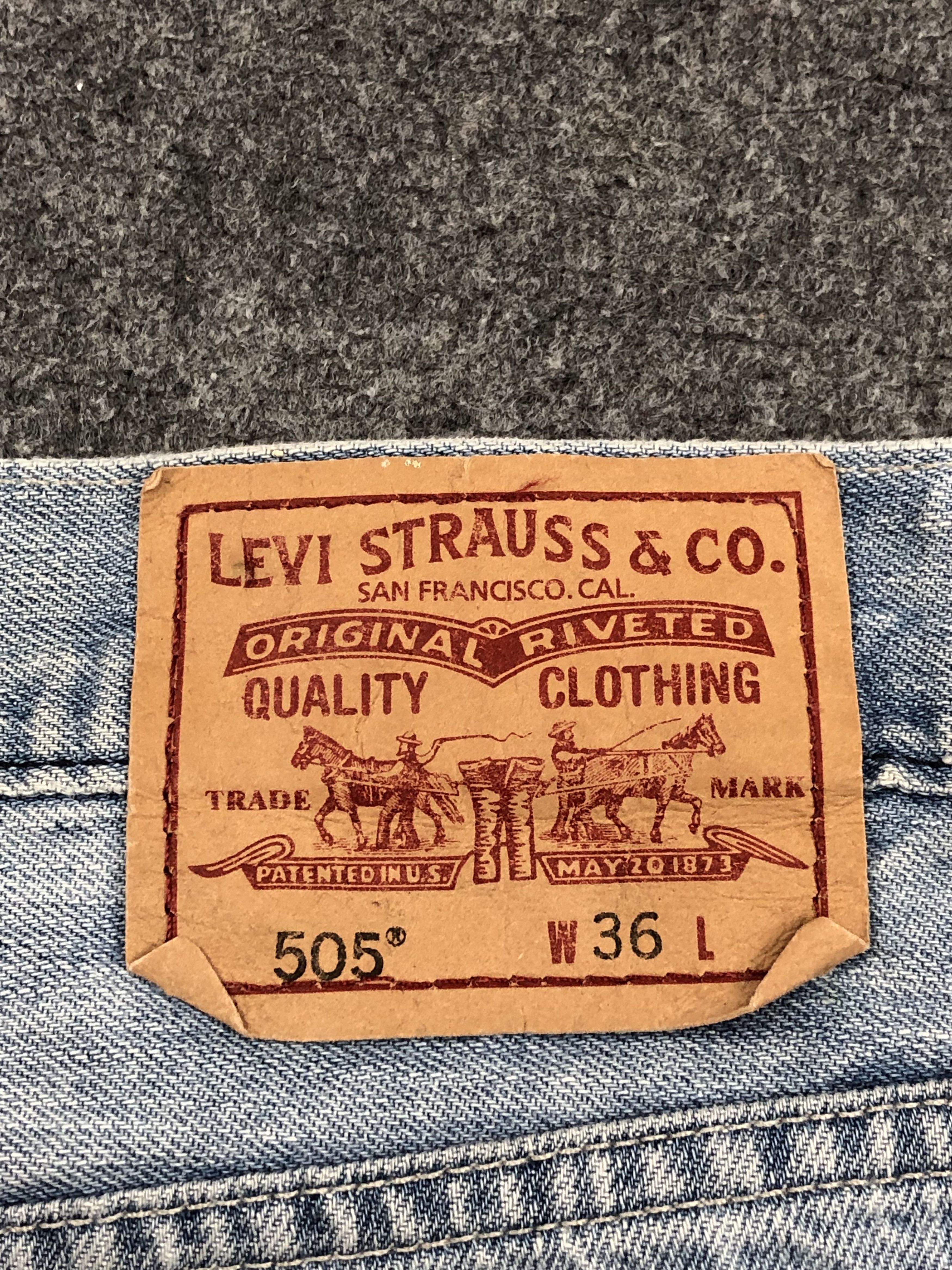 Levi's Vintage Levis 505 Light Wash Jeans DP1627 Size US 38 / EU 54 - 5 Thumbnail