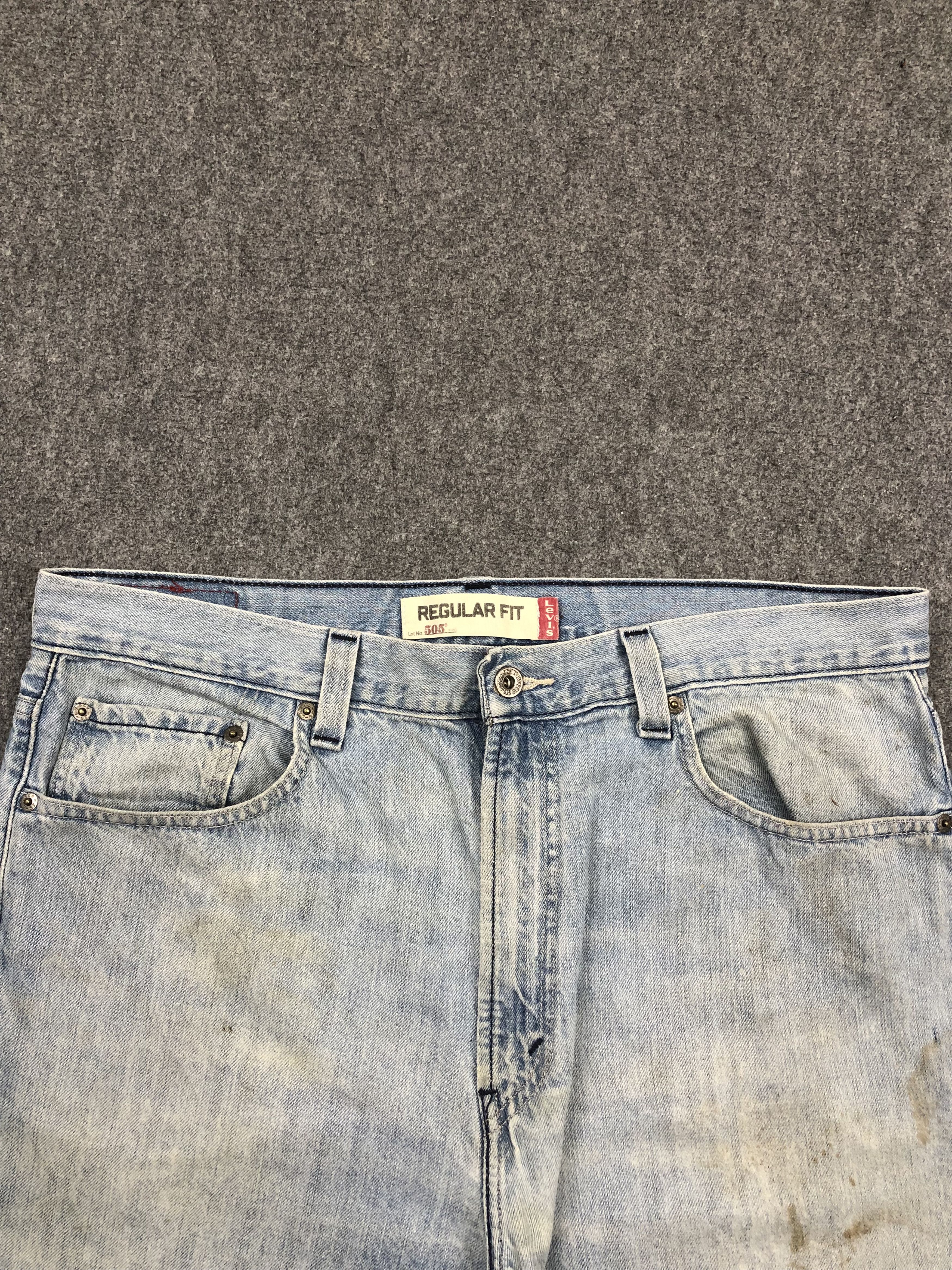 Levi's Vintage Levis 505 Light Wash Jeans DP1627 Size US 38 / EU 54 - 2 Thumbnail