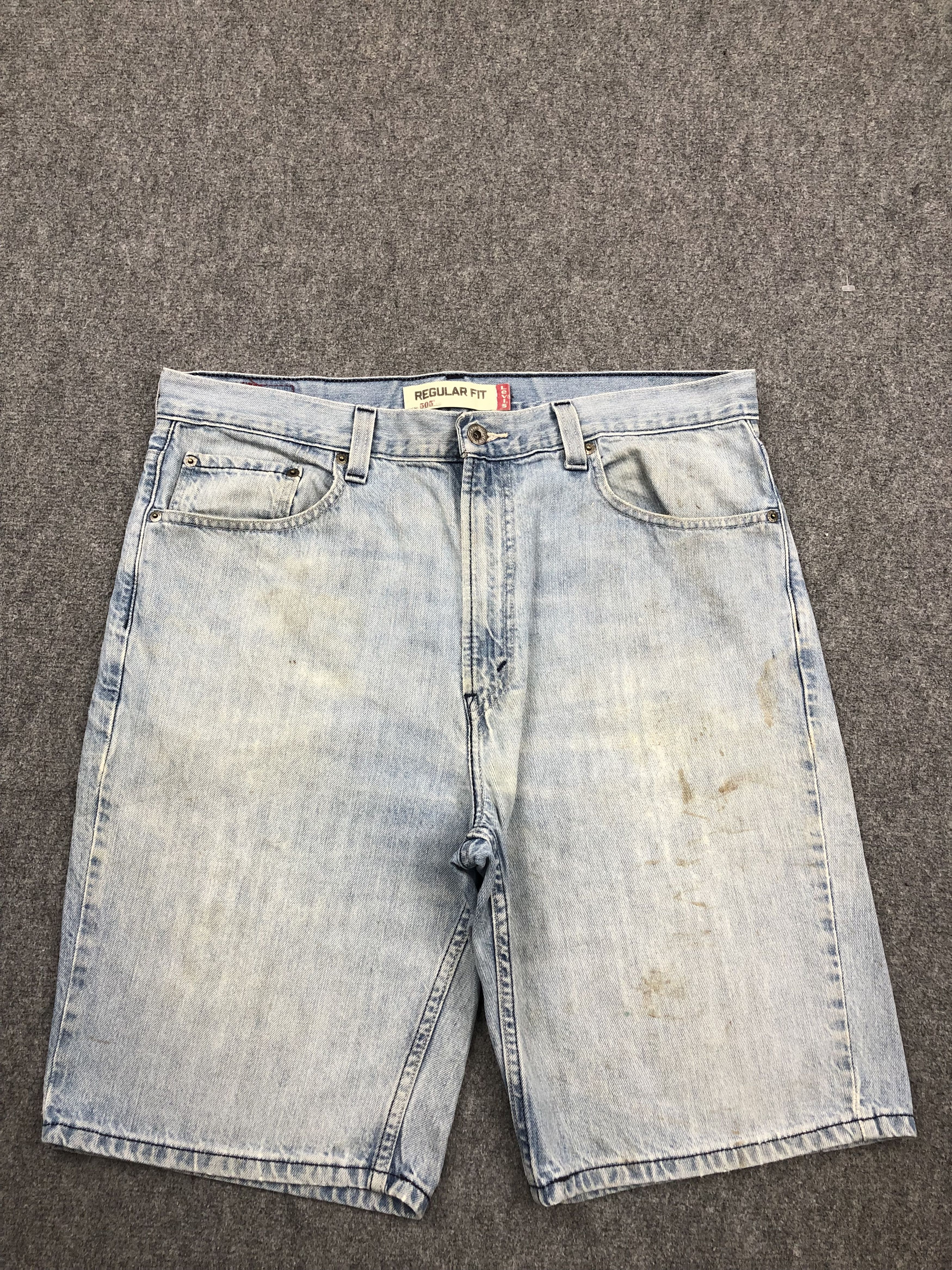 Levi's Vintage Levis 505 Light Wash Jeans DP1627 Size US 38 / EU 54 - 1 Thumbnail